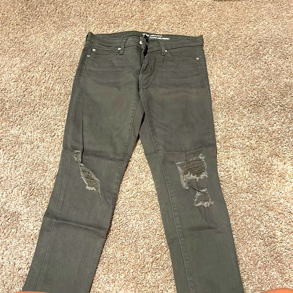 Gap Girlfriend Green Jeans